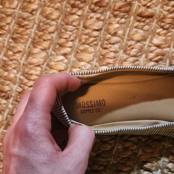 Mossimo Supply Co. Blue and Cream Flats - Picture 2 of 4